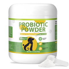 Dog Probiotic Powder Digestive Enzymes 12 OZ Powder Plus Prebiotics Probiotics Enzymes Prevents Upset Stomach Gut Digestive Health Support Immune Probiotics Powder for Diarrhea