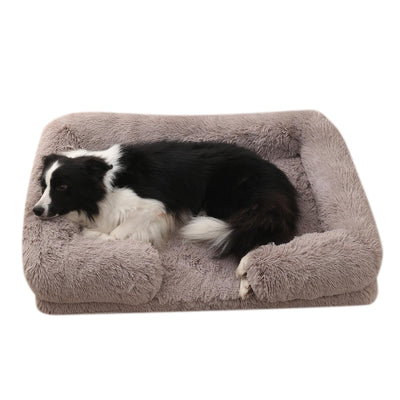 FurryNap™ Orthopedic Dog Bed – Comfort Your Pet Will Love (Rice Brown 32inch)