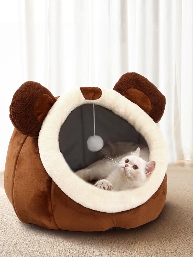 Cozy Cubby Plush Cat Cave - Large