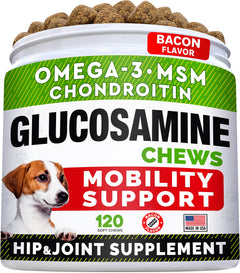 Advanced Hemp & Glucosamine Canine Joint Chews - Lamb Flavored - 120 Count